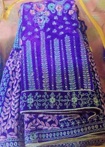 (Couple Set)Bridal Velvet Lehenga &amp; 3 Suit Se