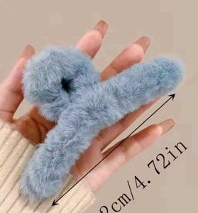 Fluffy Hair Claw Clips