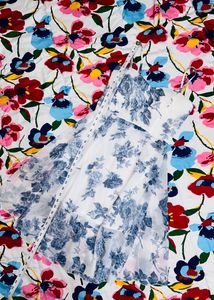 New Floral Print Knee Length Dress