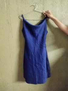 Super Sexy Satin Cowl Neck Slip Dress