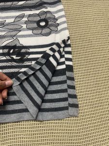 Woollen Striped Knit Kurta