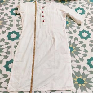 White Cotton Kurta