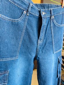 Blue Cargo Jeans