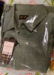 Pista Green Linen Co-ord set For Man