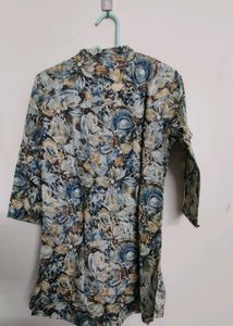 Zola Blue Multicolored Tunic