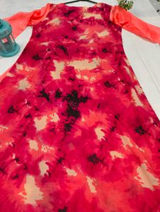 Set of 3 Kurtis - Teal, Olive, Coral - Size L