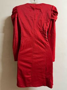 Red Beaded Party Dress