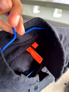 Black Button-Down Shirt