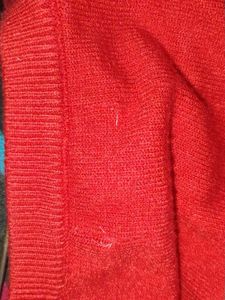 Red Embellished Sweater