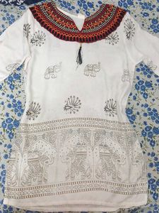 Elephant Print Tunic Top