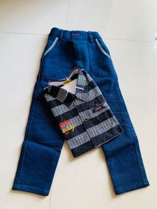 Boy&#39;s Shirt &amp; Jeans Set
