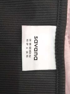 brand new SAVANA..Chic Animal Print Ruffle Top