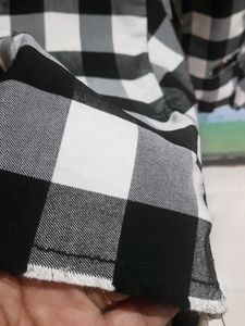 Checked Flare Pants