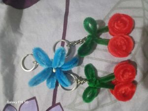 Set Of 3 Keychains Handmade Charming