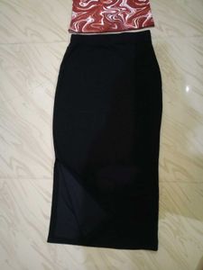 Combo Of Top And Pencil Skirt