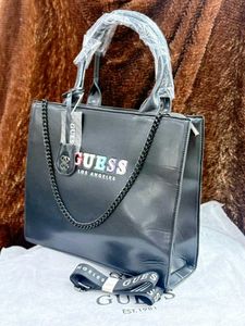 Guess White Tote Bag