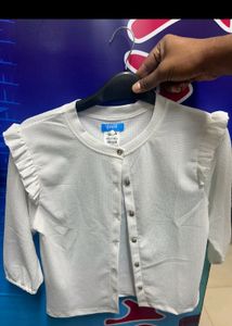White Casual Short Top