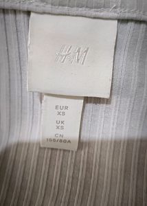 H&amp;M White Wrap Hot Top 💗🔥