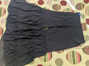 Navy Blue Jorjat Sharara Suit Set