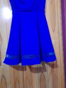 Padded Light Navy Blue Dress.