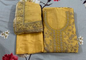 Heavy Embroidery Partywear Suit