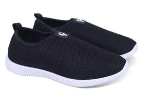 Stylish Black Slip-On Sneakers