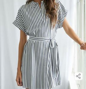 Cotton Button Up Dress