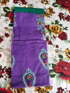 🎀Embroidered Purple &amp; Green Salwar Suit🎀
