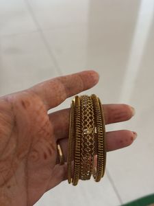 Golden oxide bangles