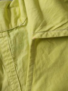 Yellow Poplin Midi Dress