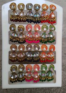 Colorful Jhumka Earrings
