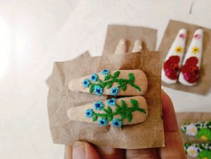 Embroidery Hairclips
