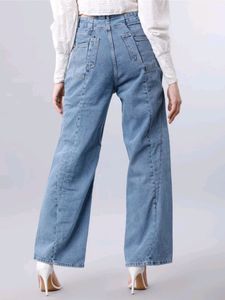 Straight Fit High Waist Jeans