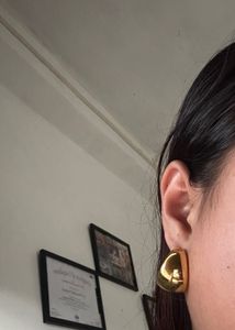 Gold Plated Dome Earrings