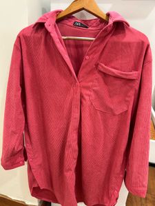 Zara Corduroy Oversized Shirt