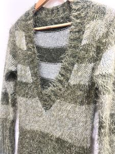 Striped Knit Sweater Dress