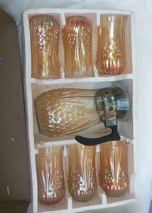 7 Sets  Of Glass Water And Jug