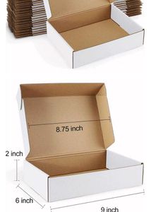 White Cardboard Boxes pack of 20 ❤️  9*6*2 Inch