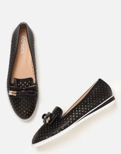 Corsica Black Flats - Size 7