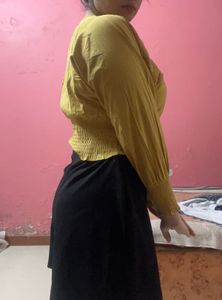 Deep Neck Crop Top