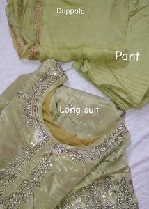 Light Green Embellished Salwar Suit