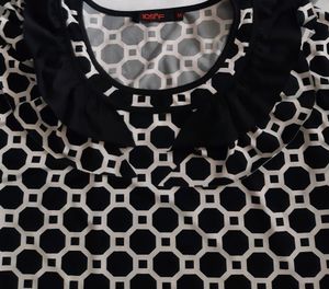 Black &amp; White Party Wear Stylish Top