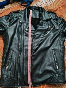Black Faux Leather Moto Jacket
