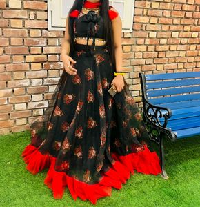 Katrina Expire Lehenga Printed Organza