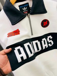 Adidas White Pullover