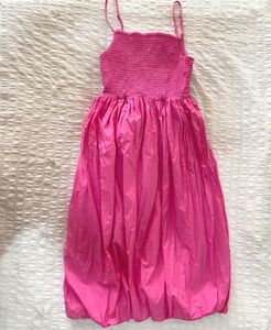 Pink SunBubble dress with side Pockets