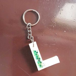 Initial L Keychain