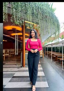 Hot Pink Square Neck Top