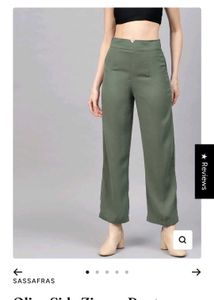 Green Wide Leg Pants