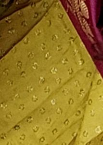 Yellow Long Skirt With Shinning Work